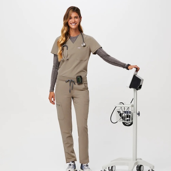 Figs Other - FIGS Scrubs Set in Latte. Pants: Yola Skinny Top: Rafaela